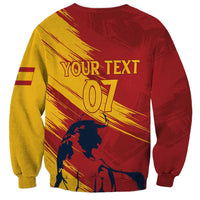 Spain La Furia Roja Custom Sweatshirt 2024 Tetracampeon Espana - Wonder Print Shop