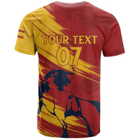 Spain La Furia Roja Custom T Shirt 2024 Tetracampeon Espana - Wonder Print Shop