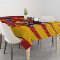 Spain La Furia Roja Tablecloth 2024 Tetracampeon Espana - Wonder Print Shop