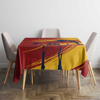 Spain La Furia Roja Tablecloth 2024 Tetracampeon Espana - Wonder Print Shop