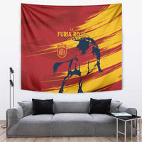 Spain La Furia Roja Tapestry 2024 Tetracampeon Espana - Wonder Print Shop