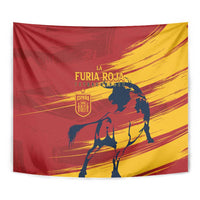Spain La Furia Roja Tapestry 2024 Tetracampeon Espana - Wonder Print Shop