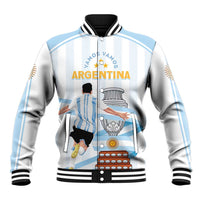 Argentina Campeones Custom Baseball Jacket Vamos Vamos Albiceleste LT7 - Wonder Print Shop
