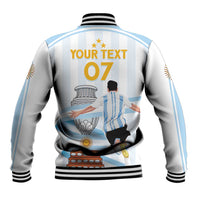 Argentina Campeones Custom Baseball Jacket Vamos Vamos Albiceleste LT7 - Wonder Print Shop