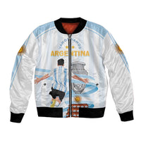Argentina Campeones Custom Bomber Jacket Vamos Vamos Albiceleste LT7 - Wonder Print Shop