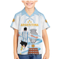 Argentina Campeones Custom Family Matching Mermaid Dress and Hawaiian Shirt Vamos Vamos Albiceleste LT7 - Wonder Print Shop