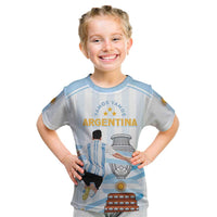 Argentina Campeones Custom Kid T Shirt Vamos Vamos Albiceleste - Wonder Print Shop