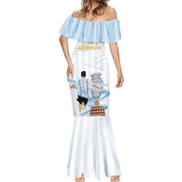 Argentina Campeones Custom Mermaid Dress Vamos Vamos Albiceleste - Wonder Print Shop