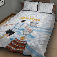 Argentina Campeones Quilt Bed Set Vamos Vamos Albiceleste - Wonder Print Shop