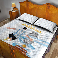 Argentina Campeones Quilt Bed Set Vamos Vamos Albiceleste - Wonder Print Shop
