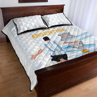 Argentina Campeones Quilt Bed Set Vamos Vamos Albiceleste - Wonder Print Shop