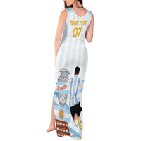 Argentina Campeones Custom Tank Maxi Dress Vamos Vamos Albiceleste - Wonder Print Shop