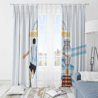 Argentina Campeones Window Curtain Vamos Vamos Albiceleste - Wonder Print Shop