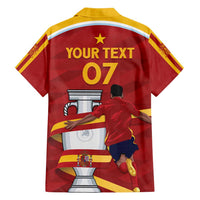 Spain Campeones Custom Family Matching Long Sleeve Bodycon Dress and Hawaiian Shirt Reyes de Europa LT7 - Wonder Print Shop