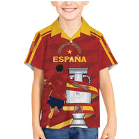 Spain Campeones Custom Family Matching Mermaid Dress and Hawaiian Shirt Reyes de Europa LT7 - Wonder Print Shop