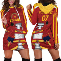 Spain Campeones Custom Hoodie Dress Reyes de Europa - Wonder Print Shop