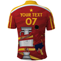 Spain Campeones Custom Polo Shirt Reyes de Europa - Wonder Print Shop