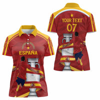 Spain Campeones Custom Women Polo Shirt Reyes de Europa - Wonder Print Shop