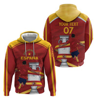 Spain Campeones Custom Zip Hoodie Reyes de Europa - Wonder Print Shop