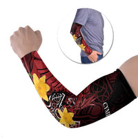 Wales Cymru Am Byth Arm Sleeves Welsh Dragon with Celtic Cross - Wonder Print Shop