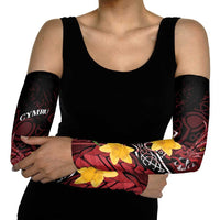 Wales Cymru Am Byth Arm Sleeves Welsh Dragon with Celtic Cross - Wonder Print Shop