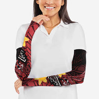 Wales Cymru Am Byth Arm Sleeves Welsh Dragon with Celtic Cross - Wonder Print Shop