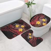 Wales Cymru Am Byth Bathroom Set Welsh Dragon with Celtic Cross - Wonder Print Shop