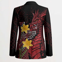 Wales Cymru Am Byth Blazer Welsh Dragon with Celtic Cross - Wonder Print Shop