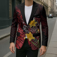 Wales Cymru Am Byth Blazer Welsh Dragon with Celtic Cross - Wonder Print Shop