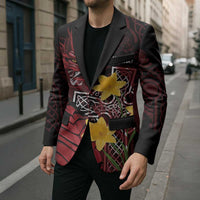 Wales Cymru Am Byth Blazer Welsh Dragon with Celtic Cross - Wonder Print Shop