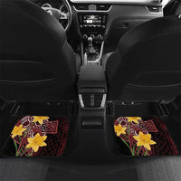 Wales Cymru Am Byth Car Mats Welsh Dragon with Celtic Cross - Wonder Print Shop