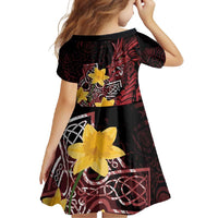 Wales Cymru Am Byth Family Matching Tank Maxi Dress and Hawaiian Shirt Welsh Dragon with Celtic Cross - Wonder Print Shop