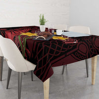 Wales Cymru Am Byth Tablecloth Welsh Dragon with Celtic Cross - Wonder Print Shop