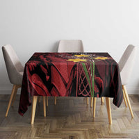 Wales Cymru Am Byth Tablecloth Welsh Dragon with Celtic Cross - Wonder Print Shop