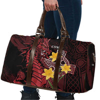 Wales Cymru Am Byth Travel Bag Welsh Dragon with Celtic Cross - Wonder Print Shop