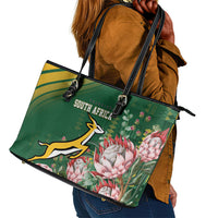 South Africa Rugby Bokke Champions Leather Tote Bag