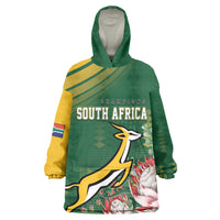 South Africa Rugby Personalized Bokke Champions Wearable Blanket Hoodie