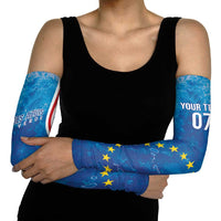 Cape Verde Tubaroes Azuis Custom Arm Sleeves Break The Waves - Wonder Print Shop