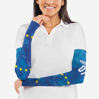 Cape Verde Tubaroes Azuis Custom Arm Sleeves Break The Waves - Wonder Print Shop