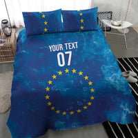 Cape Verde Tubaroes Azuis Custom Bedding Set Break The Waves - Wonder Print Shop