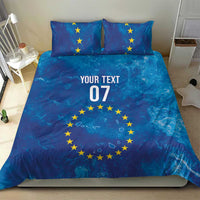 Cape Verde Tubaroes Azuis Custom Bedding Set Break The Waves - Wonder Print Shop