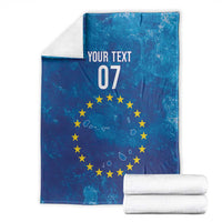 Cape Verde Tubaroes Azuis Custom Blanket Break The Waves - Wonder Print Shop