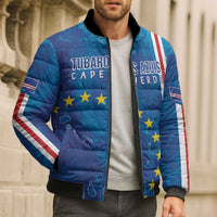 Cape Verde Tubaroes Azuis Custom Bomber Puffer Jacket Break The Waves - Wonder Print Shop