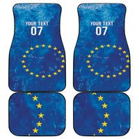 Cape Verde Tubaroes Azuis Custom Car Mats Break The Waves - Wonder Print Shop