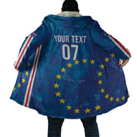Cape Verde Tubaroes Azuis Custom Cloak Break The Waves - Wonder Print Shop