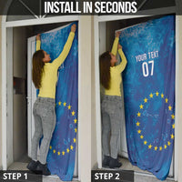 Cape Verde Tubaroes Azuis Custom Door Cover Break The Waves - Wonder Print Shop