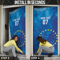 Cape Verde Tubaroes Azuis Custom Door Cover Break The Waves - Wonder Print Shop