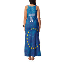 Cape Verde Tubaroes Azuis Custom Family Matching Tank Maxi Dress and Hawaiian Shirt Break The Waves - Wonder Print Shop