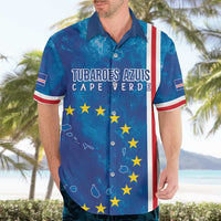 Cape Verde Tubaroes Azuis Custom Hawaiian Shirt Break The Waves - Wonder Print Shop