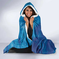 Cape Verde Tubaroes Azuis Custom Hooded Blanket Break The Waves - Wonder Print Shop
